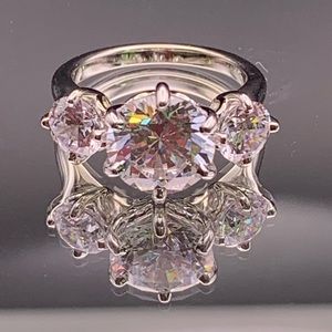 14k White Gold Engagement Ring